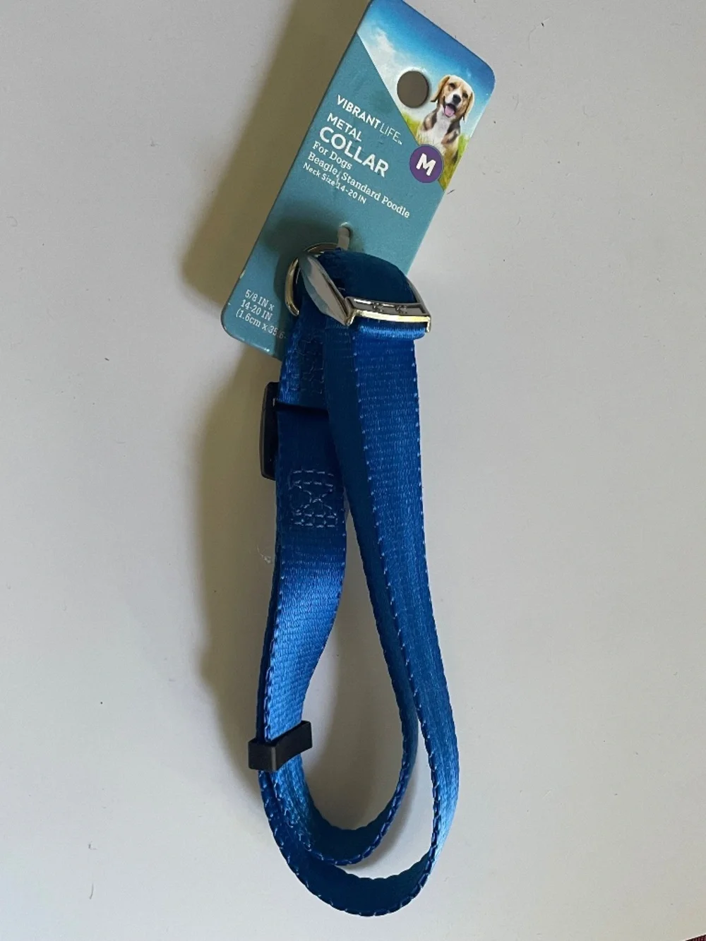 Vibrant Life Blue Dog Collar Size M